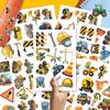 100PCS Construction Vehicle Stickers  KidFriendly Heavy Machinery Waterproof Vinyl Decals Featuring Bulldozers, Trucks & Tools for Laptop, Water Bottle, Scrapbook view 3