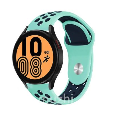 CTOINV 22mm 20mm watch Band for Galaxy Watch 7-FE-6-5-pro-4-Classic/active 2 Silicone sport hole bracelet GT 4-3-2 strap(3 blue,22mm watch band)