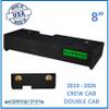 Chevy Silverado 2019-2026 Crew Cab and Double Cab 10" Dual Ground Shaker Subwoofer Enclosure Ported and Sealed (Green, 8") view 2