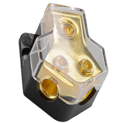 LXOINAGO 2-Way Car Boat Truck Audio Power Ground Cable Splitter Distribution Block