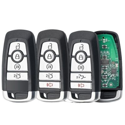 M3N-A2C93142600 4/5 Buttons Smart Remote Car Key 433/868/902mhz ID49 for Ford Edge Fusion Expedition Explorer Mustang(Black)