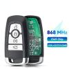 M3N-A2C93142600 4/5 Buttons Smart Remote Car Key 433/868/902mhz ID49 for Ford Edge Fusion Expedition Explorer Mustang(Black) view 2