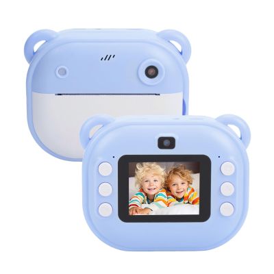 Wisoqu Camera Instant Print, 48MP Digital Camera with 2 Rolls Print Paper, 2.0 Inch Screen, 16X Zoom, Buili in 2GB, Supports up to 32GB, for Girls Boys Students (Sky Blue)
