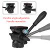 Bewinner Fluid Heads, Stable Video Tripod Fluid Head, Aluminum Alloy Lightweight Pan Tilt Head for Camera Phone Panorama Photography view 4
