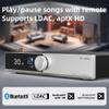 SMSL AL400 All-in-One Hi-Fi Decoder/Preamp/Phono Power Amp TPA3255 amp & CS43141 dac chip Full MQA MM & MC Cartridge HDMI(eARC),for TV Home theater Subwoofer Desktop Bookshelf passive speakers(Silver) view 4
