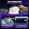 Dislind CD Player for Car USB Port AUX Port, External Car CD Player with USB-C Adapter, Extension Cable, for Cars Without CDs Player, Work Vertically and Horizontally for Car Stereo view 4