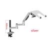 450mm DL-8013LP Full Motion 17 Inch Laptop Desktop Stand Aluminum Alloy 17-38 Inch Monitor Stand Mechanical Spring Long Arm Monitor 3-11kg(450mm Silver) view 2