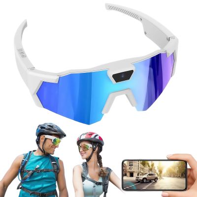 KYNTEXA POV Glasses 4K Baseball Glasses with Camera, Sunglasses with Camera, Sports Smart Glass with Cameras for Men Women (Style: C)