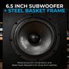 DEEJAY LED 6.5-Inch Midrange Speaker, Sealed Back, 8 Ohm, 150W RMS / 300W Program Power, High Output Ideal for Car Audio or PA view 4