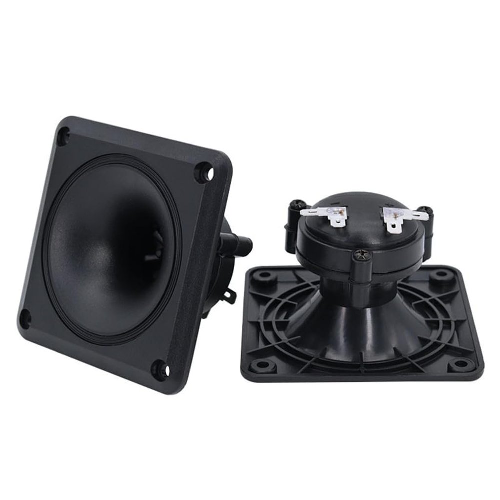 APGLSXY Reliable 3.5in Square Magnetic Horn Tweeter Speaker for Home Entertainment