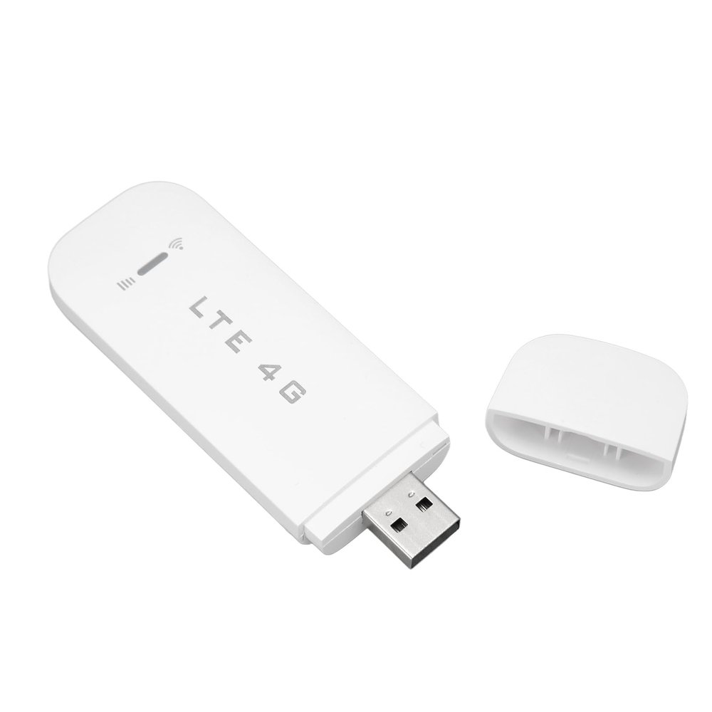 DirectNine Basics 4G LTE Portable WiFi Hotspot Router with Secure Network Access, Supports 10 Devices LTE 4G USB Modem with WiFi Hotspot for Home Office Workers (White)