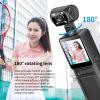 4K Body Camera with Audio and Video Recording Mini Wearable Body Worn Cam Sports & Action Video Cameras with 64G Card view 3