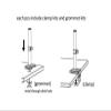22-32" LCD TV Monitor Desktop Stand + 10-17" Laptop Stand with Gas Spring, Full Motion, 2-12kg, Dual-Arm Clamp(2-12kg for 200x100) view 4