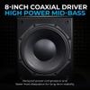 B&C 8-Inch Mid-Bass Woofer, 2 Inch Copper Voice Coil, 400W Program Power, 98dB Sensitivity, 8 Ohm, High Power Woofer for Pro Audio, DJ, Guitar Cabinet, PA System view 4