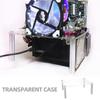 BESPORTBLE Open Frame PC Case Rack for MATX Motherboards Transparent Assembly Platform Computer Chassis Bracket DIY Bare Frame with Compact Design for Easy Component Testing and Internal View view 3