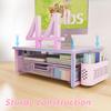 2-Tier Computer Monitor Stand RiserDesk Organizer and Accessories with Drawer and 2 Pen Holders,Desktop Monitor Stand for PC, Laptop, Pink view 2