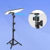 Cloimei Adjustable Rectangular Satellite Tripod Stand with Pipe Adapter Aluminum Alloy Tripod Mount for RV Camping Outdoor Satellite Dish Antenna view 2