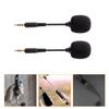 BESPORTBLE 2pcs Mini Phone Microphone Bendable Noise-Reduction Condenser Mic for Computer Tablet Video Recording Gaming Streaming Voice Call Live Broadcast view 2