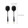 BESPORTBLE 2pcs Mini Phone Microphone Bendable Noise-Reduction Condenser Mic for Computer Tablet Video Recording Gaming Streaming Voice Call Live Broadcast view 4