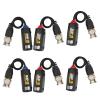 ChiweiJ 6Pcs Video Power Balun Transceiver, HD Video Power Balun for CVI TVI AHD CVBS Signals, 8MP Anti Thunder Transmitter with Twisted Pair Transmission, Passive Design for Security Came view 4