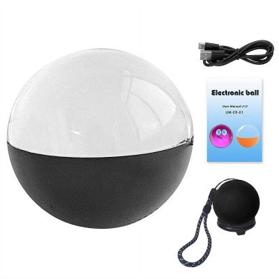 Memory Orb, 2.76" Recordable Video Ornament Ball, Crystal Ball Media Player for Couples Anniversary Birthday Christmas (Black)