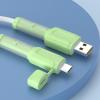 2Pcs Reusable Silicone Cable Protector Charging Cord Saver Storage Protective for Phone Adapter Adjustable Cord Holder view 2