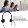 ChiweiJ H390D - 3.5VA Call Center Headset, Noise Cancelling Microphone with Volume Adjustment, Lightweight Office Headset for Customer Service, Teleconferencing, and Business Communication view 2