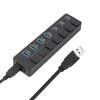 USB3.0 to Type C Splitter 7 Ports 5Gbps Fast Transfer Individual Switches for Computer & Laptops Plug and Play USB C Expansion Adapter view 3
