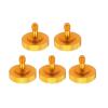 5PCS BGNing 1/4" Male to 1/4 inch Female Screw Adapter Tripod Bracket Hot Shoe Mount L Type Flash Stand for SLR Cameras Excellent(5pcs Gold) view 1
