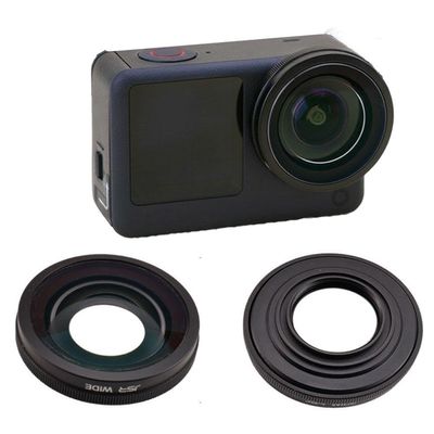 Ultra-Wide 185 Angle Filter Extender for DJI Action 6, Aluminum Alloy HD Optical Lens Attachment, Scratch-Resistant Waterproof Expansion Accessories for Vlogging & Action Sports