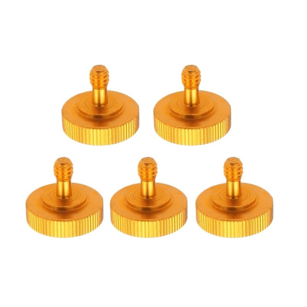 5PCS BGNing 1/4" Male to 1/4 inch Female Screw Adapter Tripod Bracket Hot Shoe Mount L Type Flash Stand for SLR Cameras Excellent(5pcs Silver)