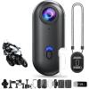 Waterproof 4K HD Pro Capture Camera, New Ultra Wide Angle Wearable Body Adventure Action Cameras with Audio, Night Vision, Mount Anywhere, for Diving, Cycling and Outdoors Activities (Black,4K 128G) view 1