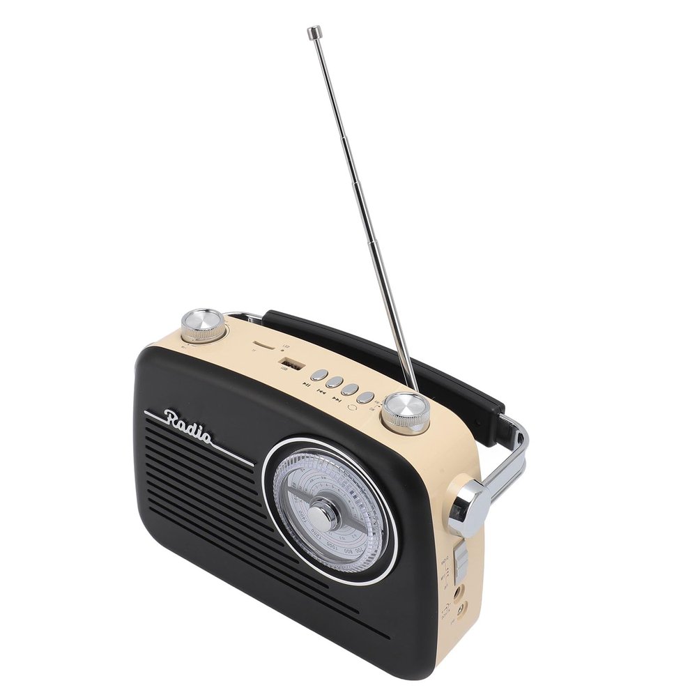 Qudinip Speaker, Portable Versatile Reliable Connection FM AM SW Mini USB Speaker for Indoor Outdoor Camping Fishing Parties (US Plug)