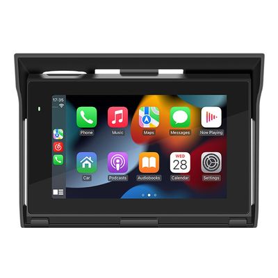 Polarlander Car Stereo Wireless CarPlay Android Auto, Double Din, 5 Inch Touchscreen, Bluetooth, NO CD DVD Player, AM/FM Radio Receiver, A/V Input