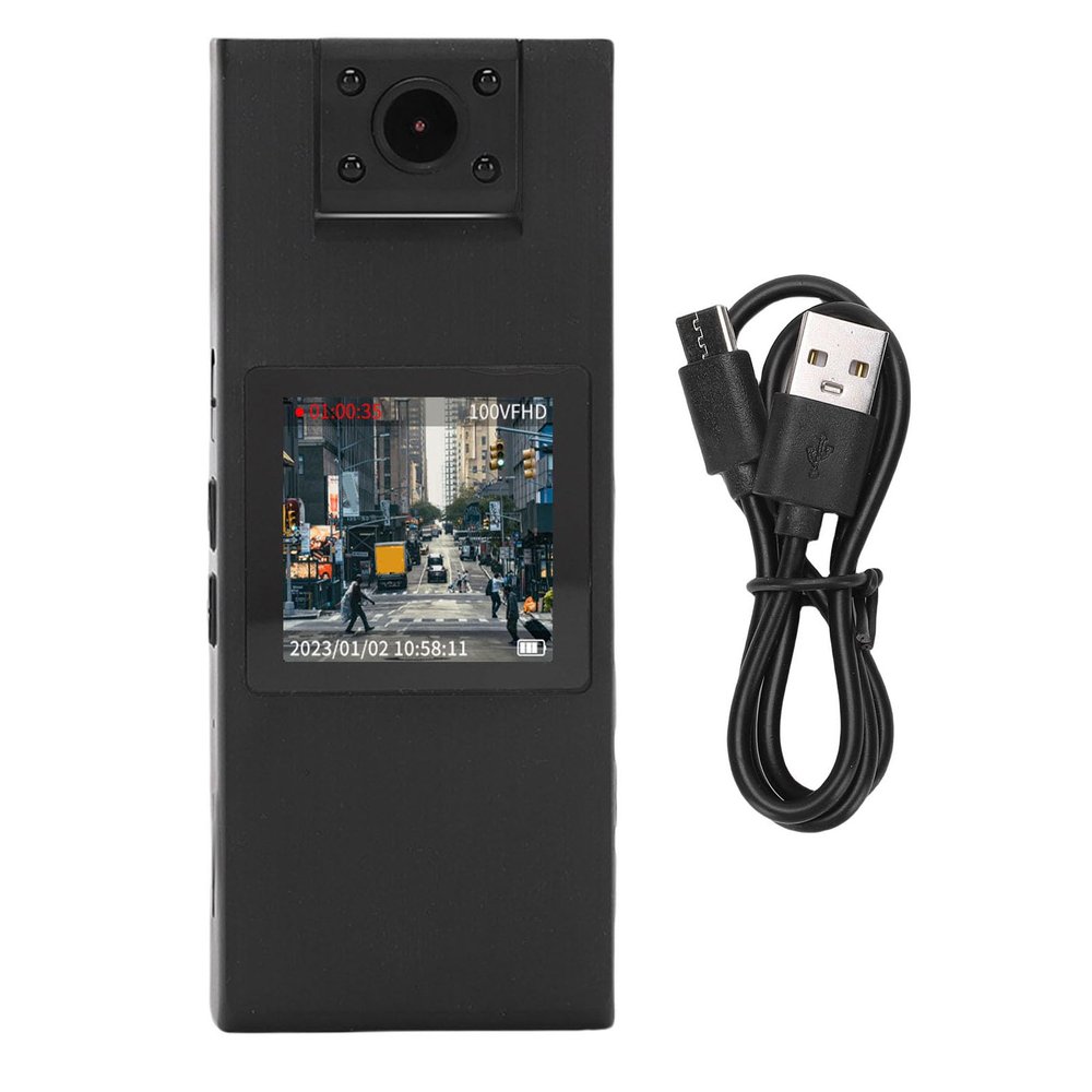 BONKZEBU Bike Camera, 180 Degree Rotating Lens with 1.5 Inch IPS Screen and 32G Memory Card, for Motorcycle Outdoor Cycling Audio Video Recorder