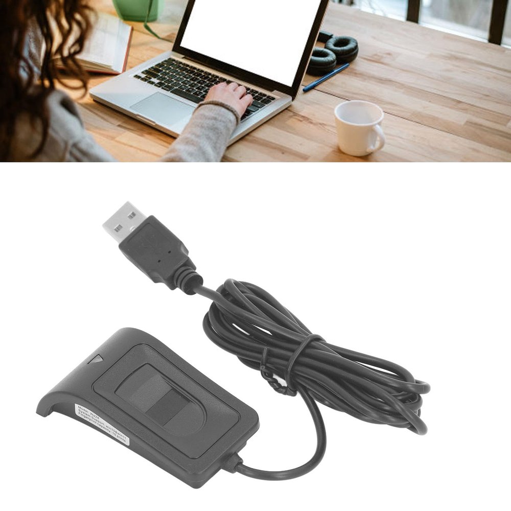 USB Fingerprint Reader Capacitive Acquisition Biometric Scanner 10 DC5V Suitable Home Office