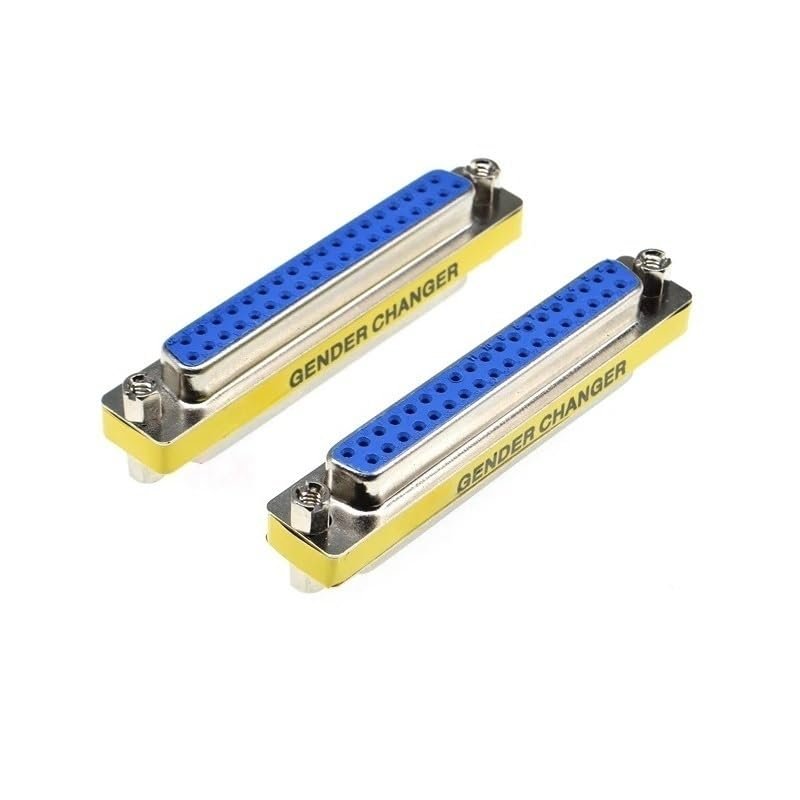 2pcs DB37 37pin Female to Female Serial Port Connector D-Sub COM CONNECTORS 37 pin mi ni Gender Changer Adapter