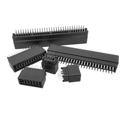 CTGFBUW 10Pcs Edge Card Slot Connector 2.54mm Pitch 6/8/10/12/14/16/20/22/24/26/30/36/40P-98 Pin Gold Finger PCB Socket Through Holes(2x4Pin)