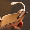EXAOMBLE USB Rechargeable LED Book Light Dimmable Reading Lamp Flexible Neck Eye-Caring Studying Light for Bed Dorm Compact Portable Night Use view 4