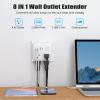 Multi Plug Outlet Extender with 2 USB-A + 2 USB-C & Phone Holder, HITRENDS 1875W/16A 4-Outlet Extender, Non Surge Protector Travel Cruise Ship Essentials, Electrical Wall Splitter for Home Office view 3