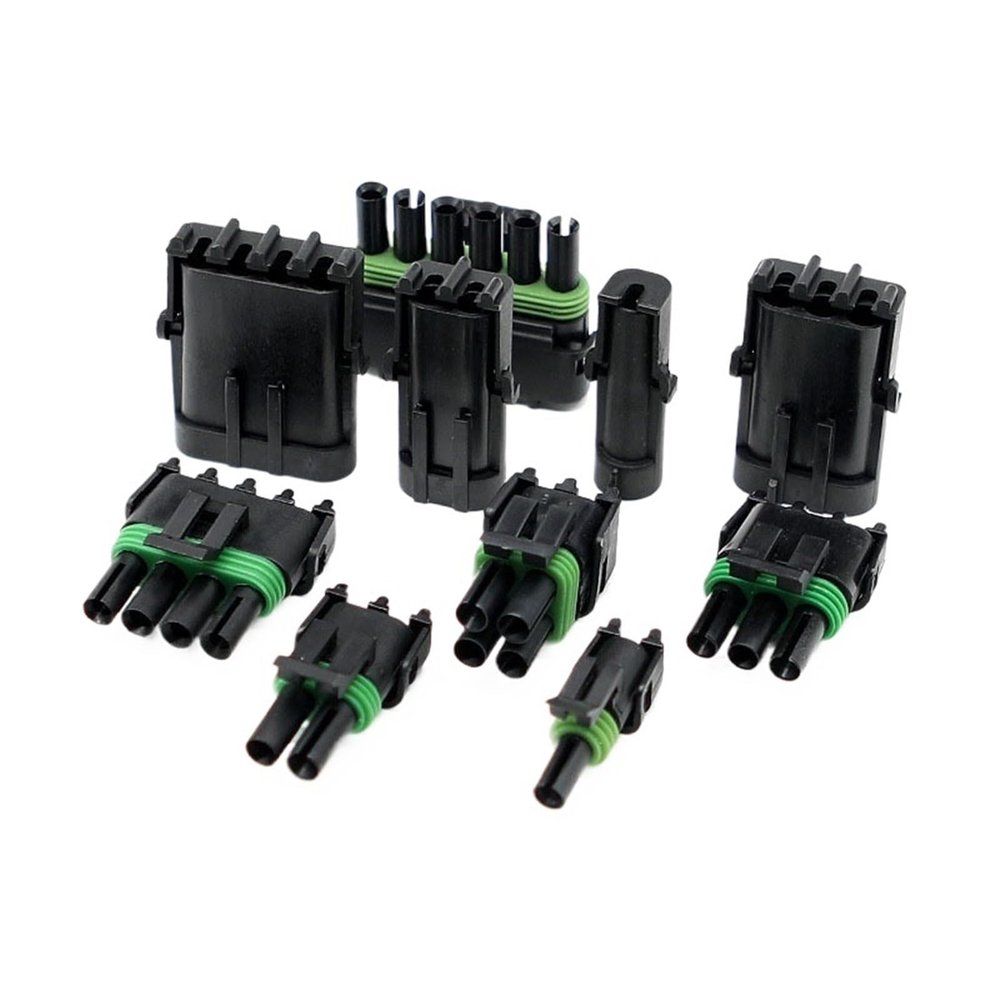 1Pcs 1 2 3 4 6 Pin 2.5 Automotive Waterproof Connector Single Double Row 12015791 12010996 120109756 120109732 120157911(120157996 Female)