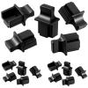 50 Pcs RJ45 Dust Covers Ethernet Port Plugs Protector Stopper Silicone Cap for TV, Computer, Other Devices(Black) view 1