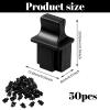50 Pcs RJ45 Dust Covers Ethernet Port Plugs Protector Stopper Silicone Cap for TV, Computer, Other Devices(Black) view 2