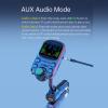 Yunseity FM Transmitter, Wireless Car Charger MP3 Player with QC3.0 PD30W Fast Charging BASS Treble Sound Effects, for Most Smartphones Devices view 4