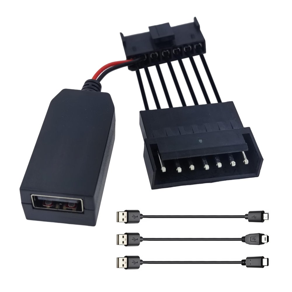 AXRUNZE Dashcam Power Adapter (7-pin Type B) - Compatible withw/Select Nissan, Mitsubishi, Toyota, & More, Connects to Rearview Mirror, Built-in USB Power Source
