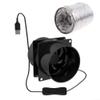 USB Solder Fume Extractor Fan with 6M Ducting, ESD Smoke Absorber for Electronics Welding, 44CFM Air Volume, 3500 RPM, for USB Power Bank(Fan plus 1m pipe) view 3