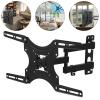 COMPUKAS Fixed Tv Wall Mount Bracket Black Sturdy Screen Holder for LED Flat Panel Display Space-Saving Wall Hanging Support with Heat Dissipation Design Easy Installation Without Expert view 3