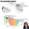 POV Glasses 4K Baseball Glasses with Camera, Baseball Sunglasses with Camera, Sports Sunglasses with Cameras, Smart Cameras Glasse for Men and Women Recording for Outdoor Activities (Blue) view 4