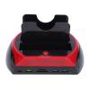 DirectNine Basics External Hard Drive Dock Station Convenient One Touch Backup for Quick Data Transfer Universal Disk Reader for Versatile Connectivity Works with OS X for All Users (Gene view 1