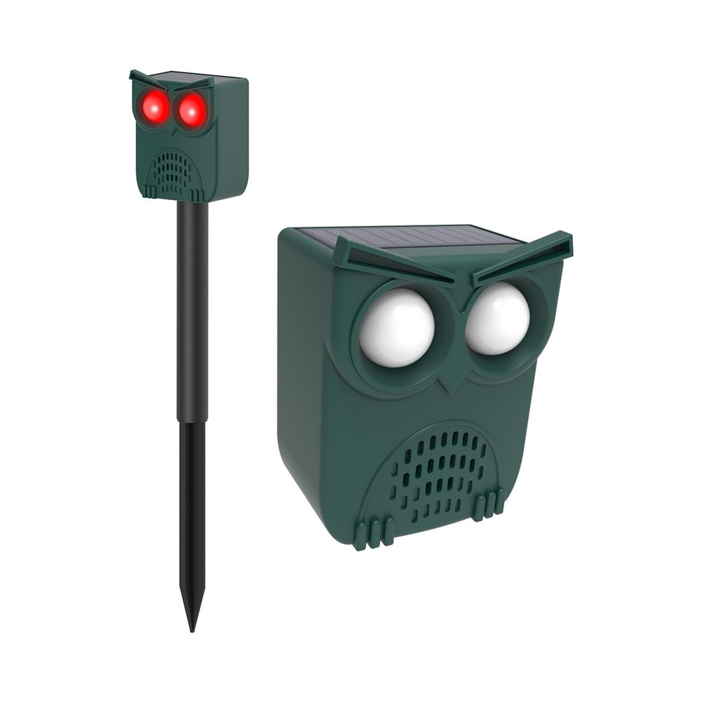 Pssopp Solar Motion Detection Alarm Light, 129db Loud Noise Maker Security Lights for House Fences Patio Barn Chicken Coop